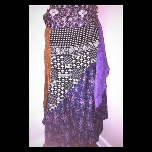 100% Silk Wrap Skirt